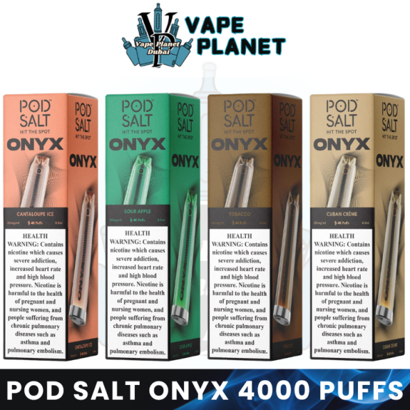 POD SALT Onyx 4000 Puffs 20MG Disposable Vape in Dubai