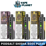 POD SALT Shisha 8000 Puffs 3mg Disposable Vape in Dubai