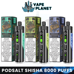 POD SALT Shisha 8000 Puffs 3mg Disposable Vape in Dubai