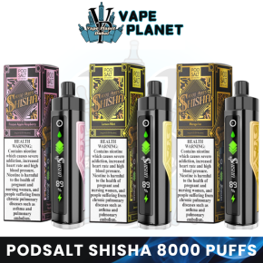 POD SALT Shisha 8000 Puffs 3mg Disposable Vape in Dubai