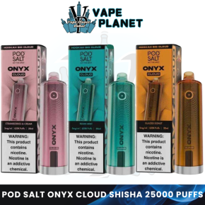Pod Salt ONYX Cloud Shisha 25000 Puffs 5mg Disposable Vape in Dubai