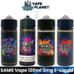 SAMS Vape 120ml 3mg E-Liquid Vape Juice in Dubai