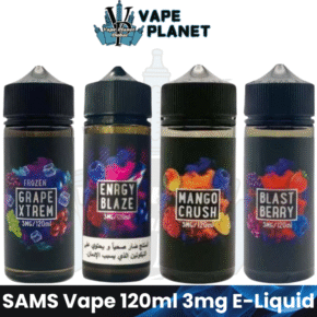 SAMS Vape 120ml 3mg E-Liquid Vape Juice in Dubai