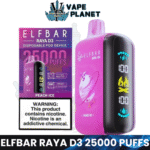 Elfbar Raya D3 25000 Puffs Disposable Vape – Dubai & UAE