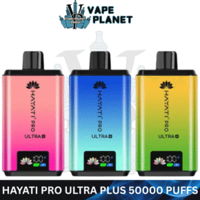 Hayati Pro Ultra Plus 50000 Puffs 20MG Nicotine Disposable Vape in Dubai