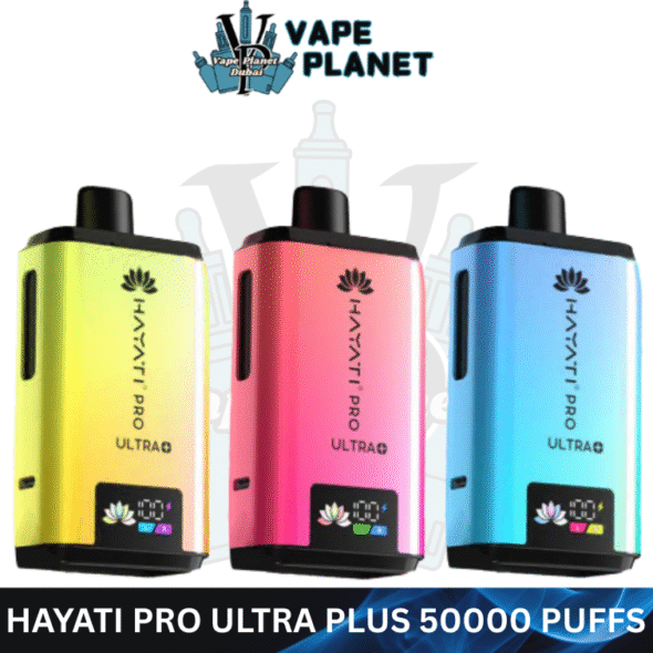 Hayati Pro Ultra Plus 50000 Puffs 20MG Nicotine Disposable Vape in Dubai