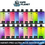 Hayati Pro Ultra Plus 50000 Puffs 20MG Nicotine Disposable Vape in Dubai