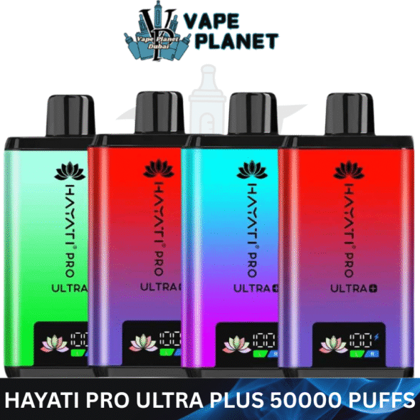 Hayati Pro Ultra Plus 50000 Puffs 20MG Nicotine Disposable Vape in Dubai