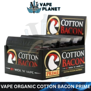 Wick ‘N’ Vape Organic Cotton Bacon Prime – Premium Vape Cotton Dubai