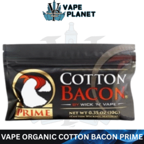Wick ‘N’ Vape Organic Cotton Bacon Prime – Premium Vape Cotton Dubai