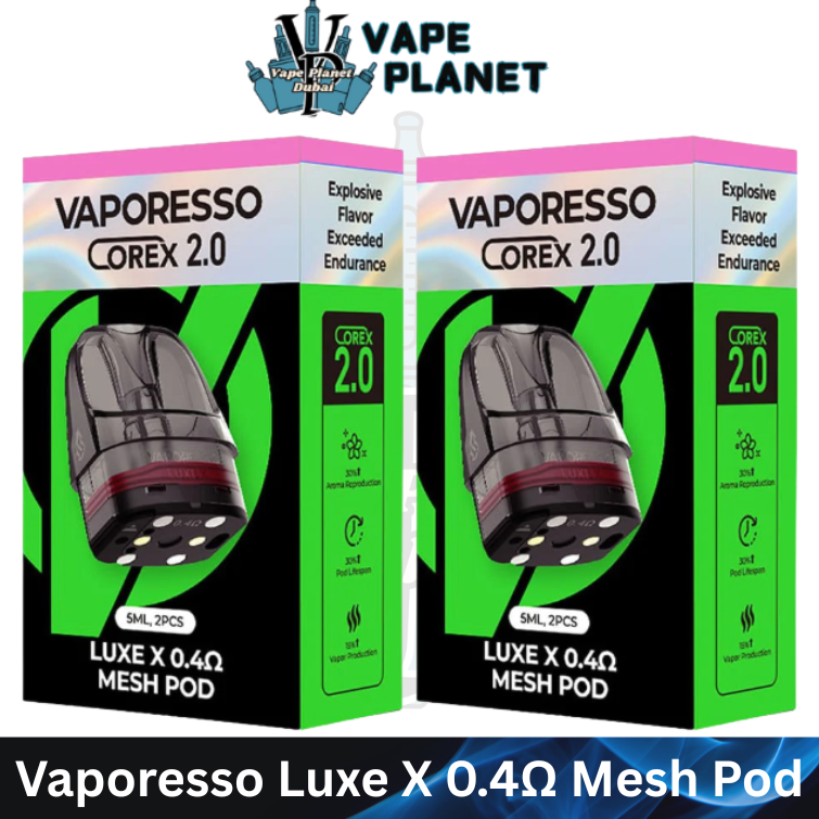Vaporesso Luxe X 0.4 ohm Mesh Pod Corex 2.0 Dubai