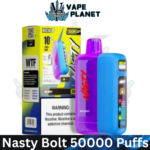 Nasty Bolt 50000 Puffs Disposable Vape 50mg Nicotine with Smart LED Display