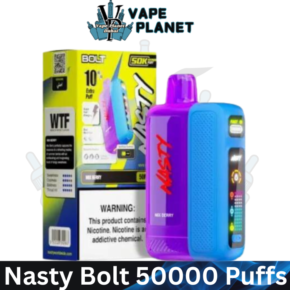 Nasty Bolt 50000 Puffs Disposable Vape 50mg Nicotine with Smart LED Display