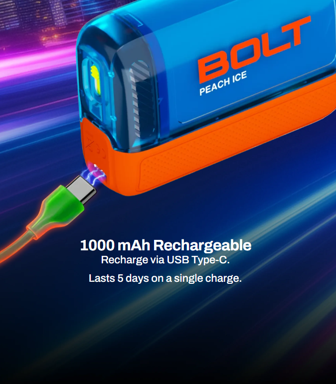 Nasty Bolt 50000 Puffs Disposable Vape 50mg Nicotine with Smart LED Display