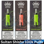 Sultan Shisha 100k disposable vape in Dubai 2MG