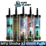 MFU Shisha X2 60000 Puffs Dubai Hookah Disposable Vape