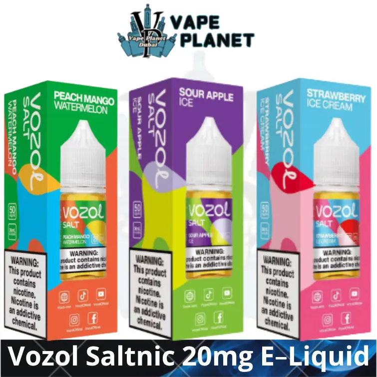 Vozol Saltnic E-juice Dubai Vape Juice Bottle